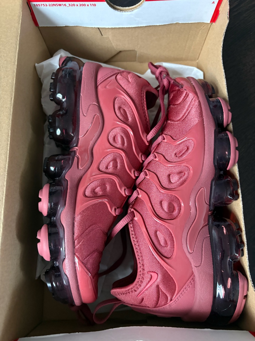 Nike Women's Burgundy/Pink VaporMax Sneakers